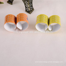 Reflective fluorescent PVC custom slap band